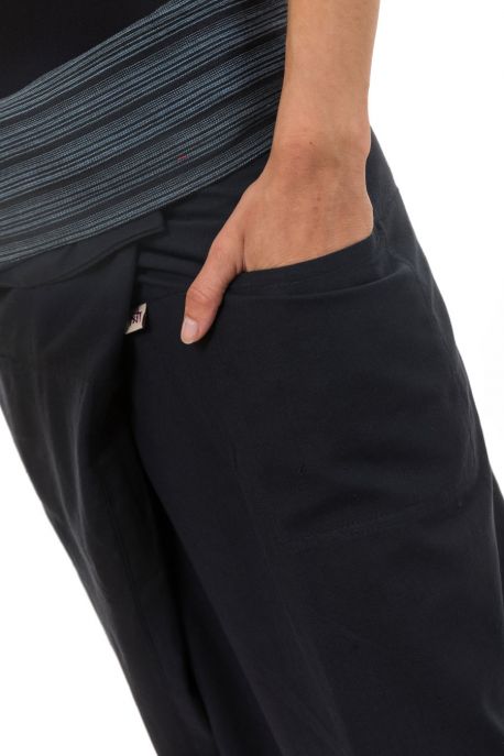 Pantalon pecheur thailande noir uni