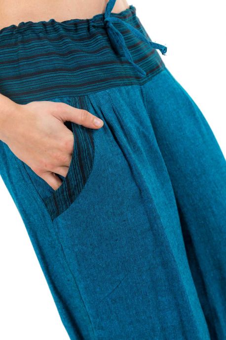 Pantalon aladin ete creme chanvre Ganesh