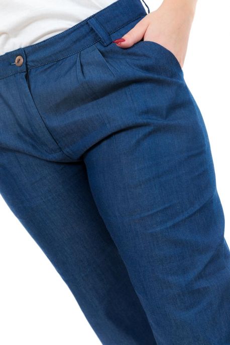 Pantalon hybride marron uni