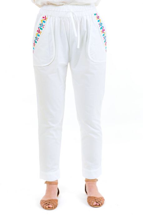 Pantacourt sarouel homme femme Vidya chocolat
