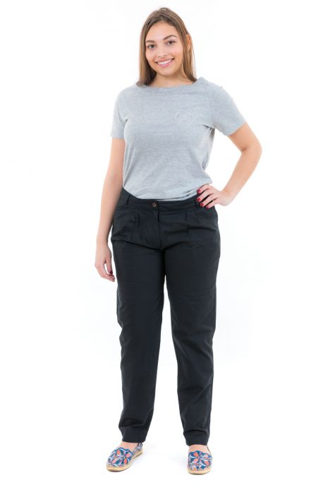 Pantalon hybride marron uni