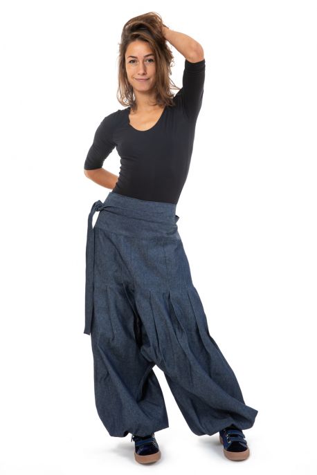 Pantalon ethnique Yuma Noir et rouge