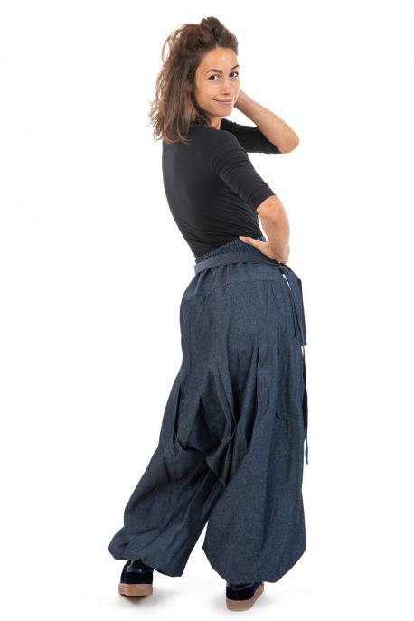 Pantalon ethnique Yuma Noir et rouge