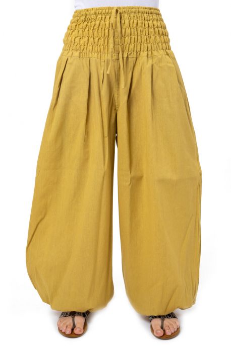 Pantalon elastique bouffant gris chine Kalika
