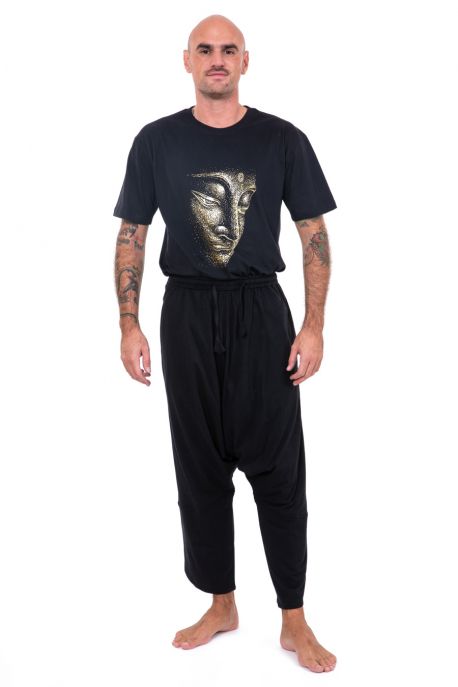 Sarouel long noir uni