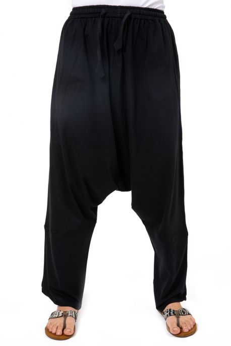 Sarouel long noir uni