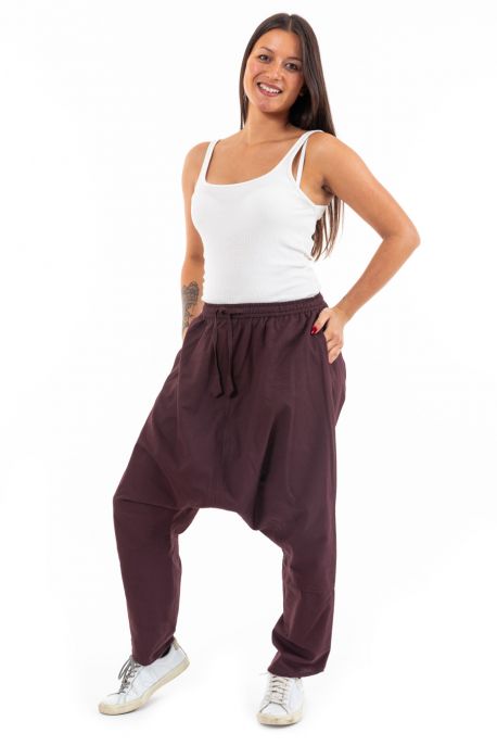 Sarouel long noir uni
