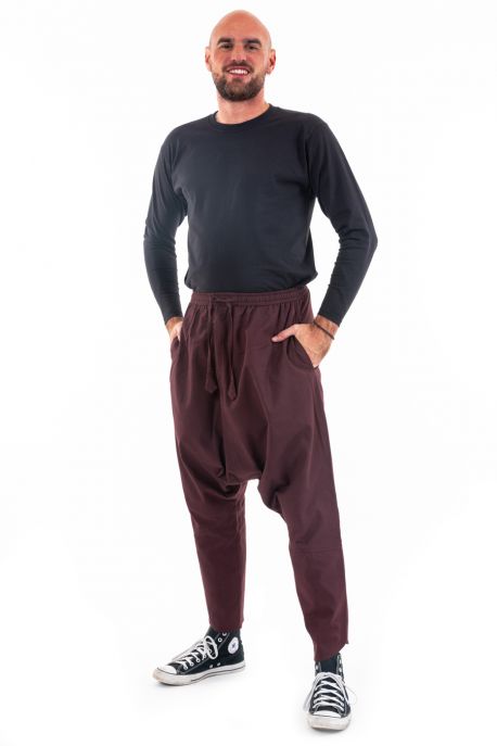 Sarouel long noir uni