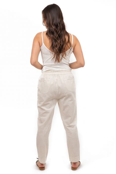 Pantalon hybride marron uni