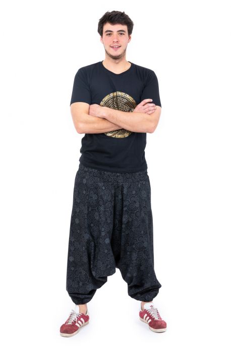 Harem pants women spirals boho chic winter