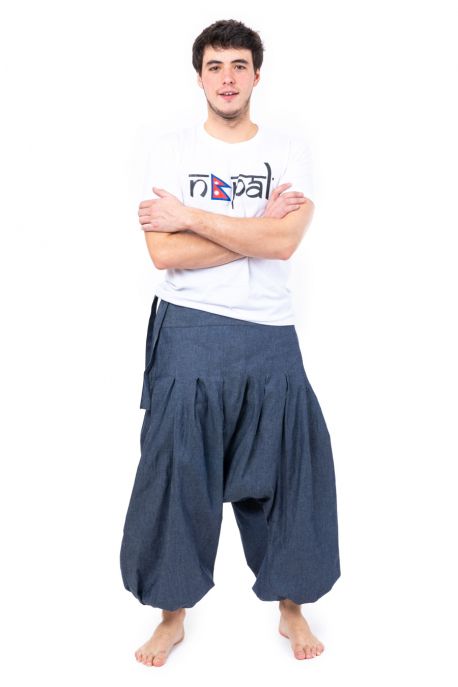 Pantalon ethnique Yuma Noir et rouge
