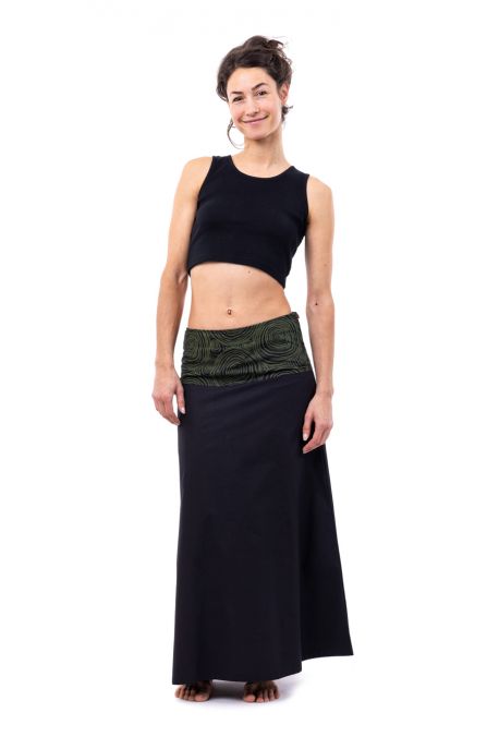 Chic ethnic print long skirt Cali