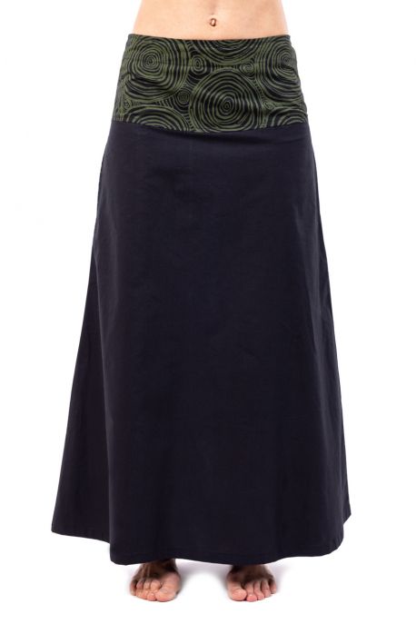 Chic ethnic print long skirt Cali
