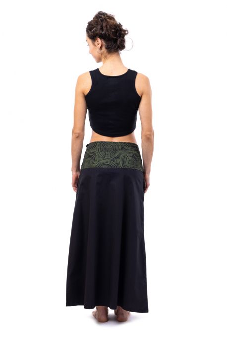 Chic ethnic print long skirt Cali