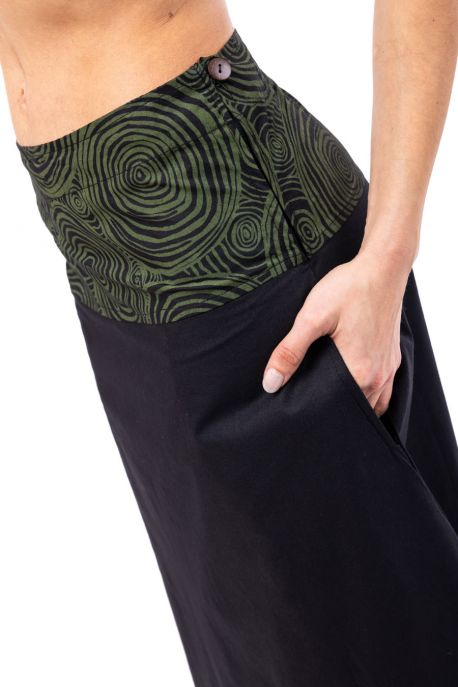 Chic ethnic print long skirt Cali