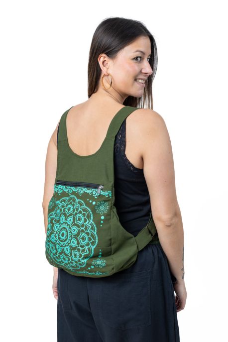 Bag tote bag printed cotton babachic grey black