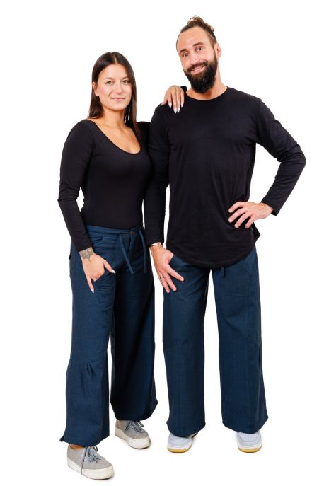 Pantalon hybride homme femme gris souris