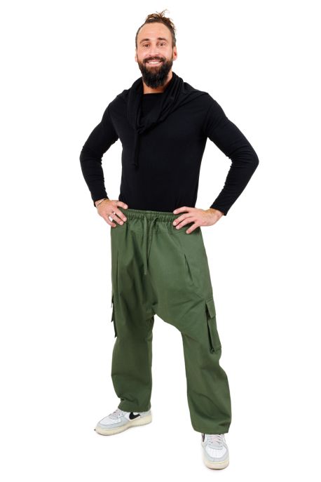 Pantalon Sarouel Cargo Unisexe Gothique Baron Nocturne