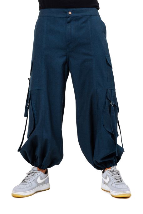 Pantalon cargo noir unisexe Darkyh