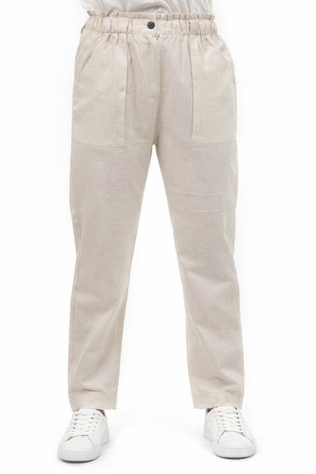 Pantalon hybride marron uni