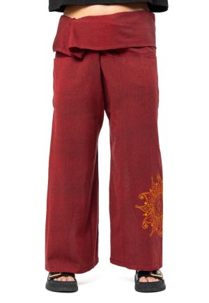 Pantalon pecheur thailande noir uni