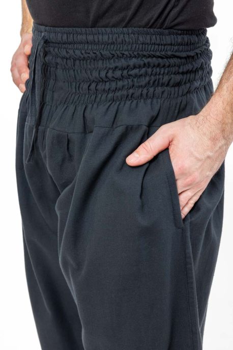 Pantalon sarouel bouffant mixte kaki Forest zen