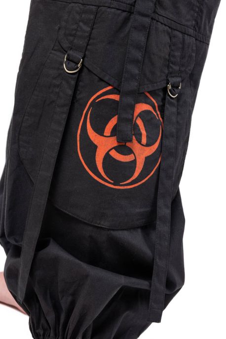 Pantalon cargo noir unisexe Darkyh