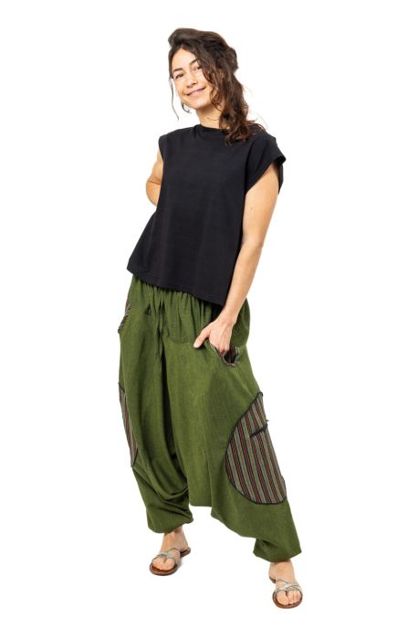Kalhan large multicolored saroual, mixed