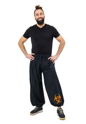 Pantalon sarouel bouffant mixte kaki Forest zen