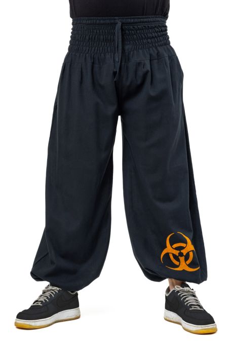 Pantalon sarouel bouffant mixte kaki Forest zen
