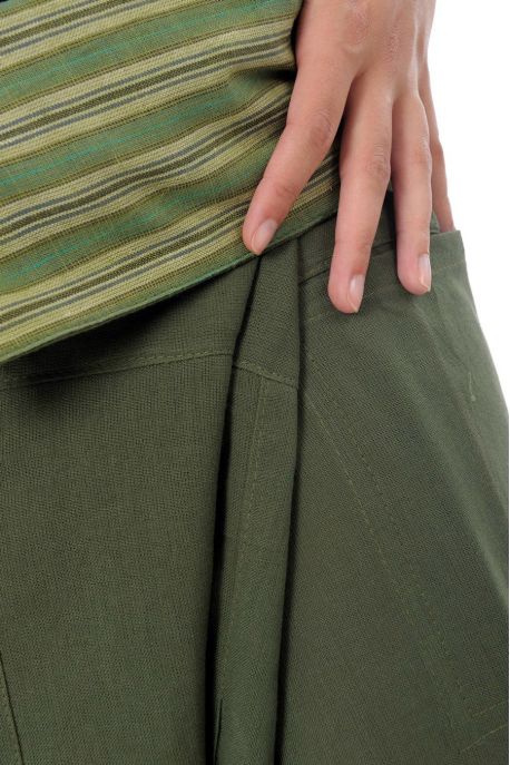 Khaki and green Thai Fisherman pants