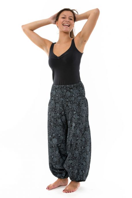 Harem pants women spirals boho chic winter