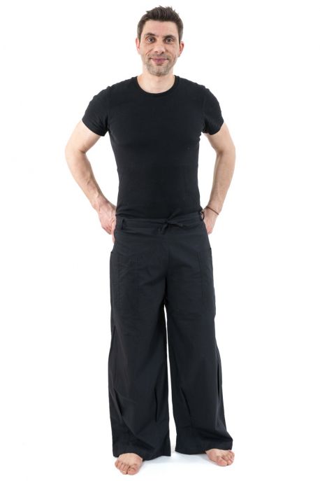 Pantalon elastique bouffant gris chine Kalika